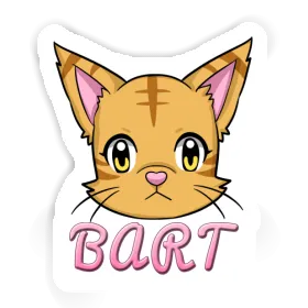 Sticker Kitten Bart Image