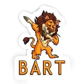 Aufkleber Löwe Bart Image