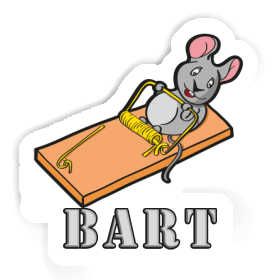 Souris de fitness Autocollant Bart Image