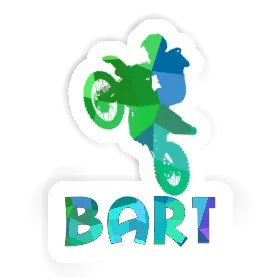 Motocross Rider Sticker Bart Image