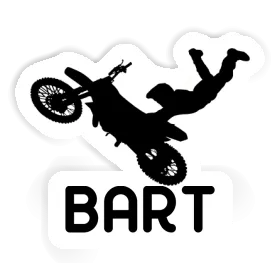 Motocross Rider Sticker Bart Image