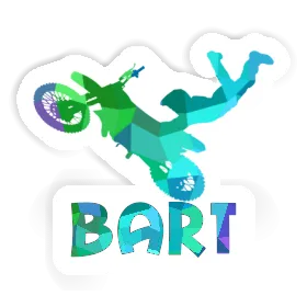 Bart Sticker Motocross Rider Image