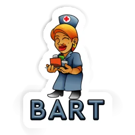 Infirmière Autocollant Bart Image