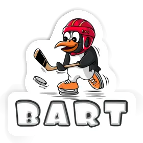 Ice Hockey Penguin Sticker Bart Image