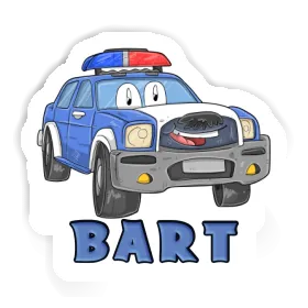 Autocollant Voiture de police Bart Image