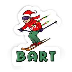 Autocollant Skieur Bart Image