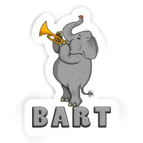 Éléphant Autocollant Bart Image