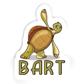 Yoga Turtle Sticker Bart Image