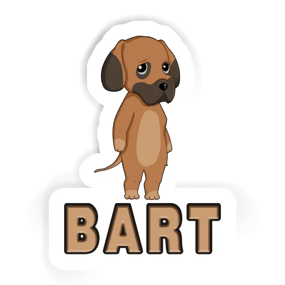 Autocollant Dogue allemand Bart Notebook Autocollant Dogue allemand Bart Gift package Image