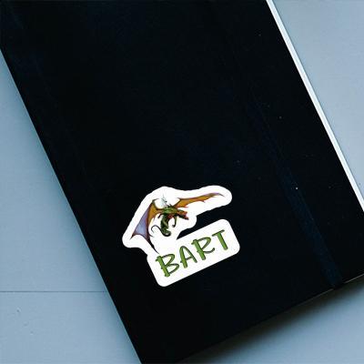 Drache Aufkleber Bart Laptop Image