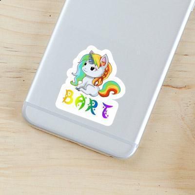Bart Autocollant Licorne Notebook Image