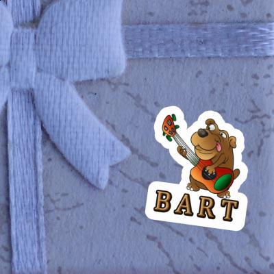 Aufkleber Bart Gitarrenhund Notebook Image