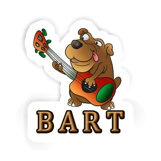 Aufkleber Bart Gitarrenhund Gift package Image