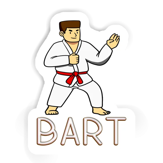 Karatéka Autocollant Bart Laptop Image