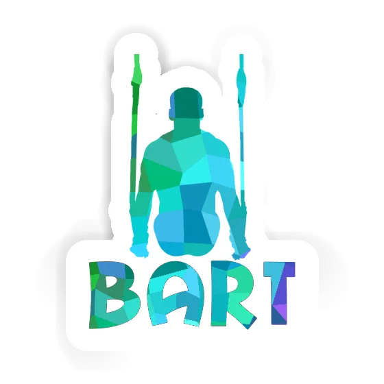 Autocollant Gymnaste aux anneaux Bart Notebook Image