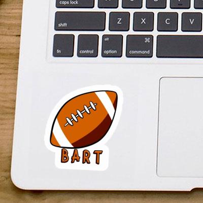 Rugby Ball Aufkleber Bart Laptop Rugby Ball Aufkleber Bart Laptop Image