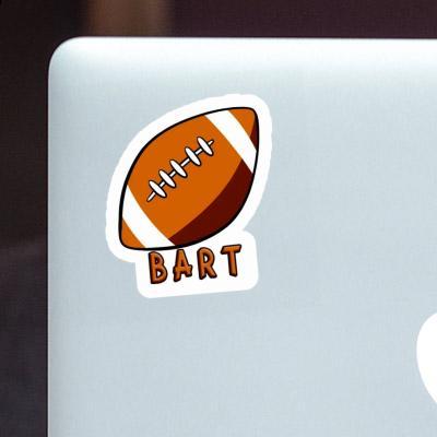 Sticker Rugby Ball Bart Notebook Sticker Rugby Ball Bart Gift package Image
