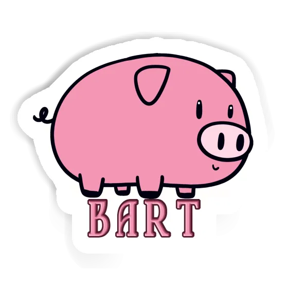 Bart Autocollant Cochon Gift package Image