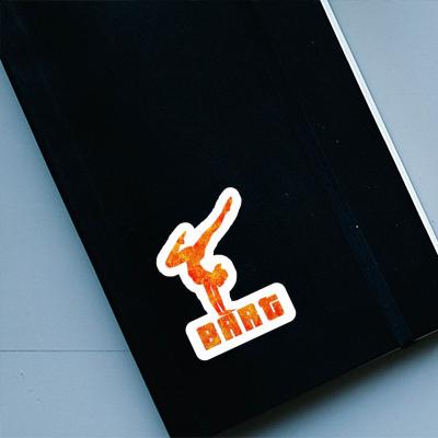 Yoga Woman Sticker Bart Image