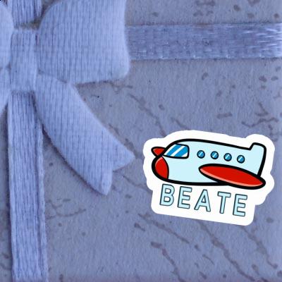 Sticker Beate Airplane Notebook Sticker Beate Airplane Gift package Image
