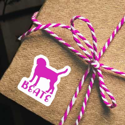 Aufkleber Hund Beate Notebook Image
