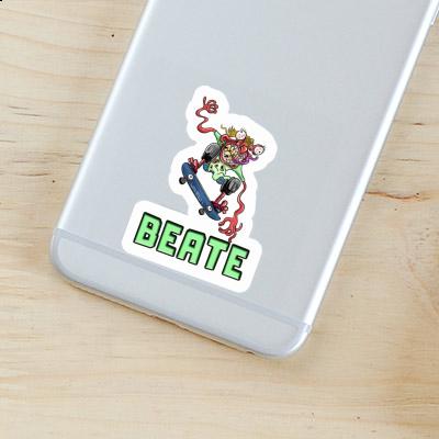 Aufkleber Skateboarder Beate Notebook Image