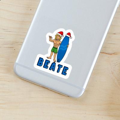 Aufkleber Beate Weihnachtssurfer Laptop Image