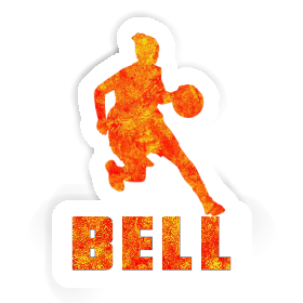 Aufkleber Basketballspielerin Bell Image