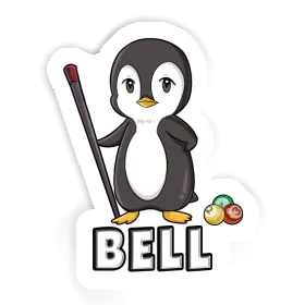 Billardspieler Aufkleber Bell Image