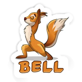 Bell Autocollant Écureuil yoga Image