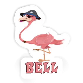 Flamingo Sticker Bell Image