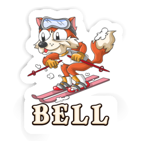 Skieur Autocollant Bell Image