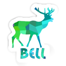 Hirsch Aufkleber Bell Image