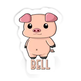 Autocollant Porcelet Bell Image