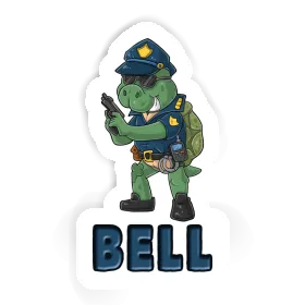 Bell Aufkleber Polizist Image