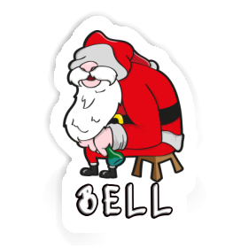 Père Noël Autocollant Bell Image
