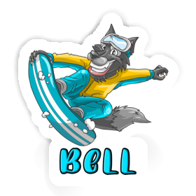Autocollant Bell Snowboardeur Image