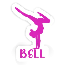 Autocollant Bell Femme de yoga Image