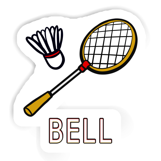 Bell Autocollant Raquette de badminton Laptop Bell Autocollant Raquette de badminton Laptop Image