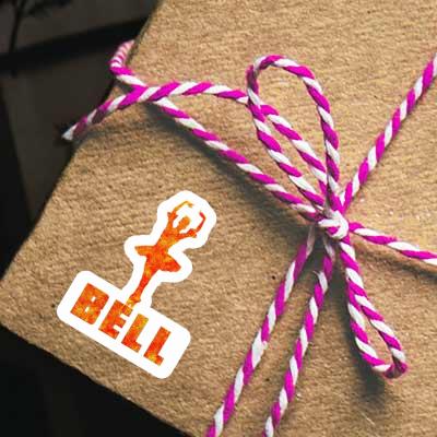 Ballerina Sticker Bell Laptop Image