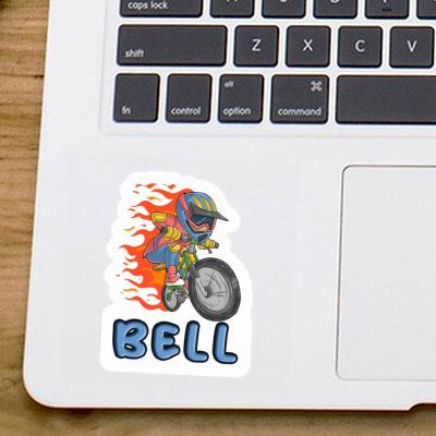 Bell Autocollant Vététiste de freeride Laptop Bell Autocollant Vététiste de freeride Laptop Image