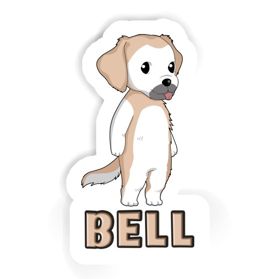 Golden Retriever Sticker Bell Laptop Golden Retriever Sticker Bell Laptop Image