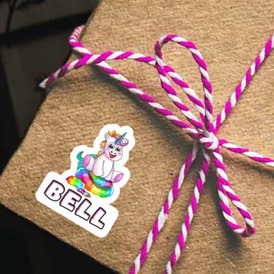 Bell Autocollant Bébé licorne Bell Autocollant Bébé licorne Image