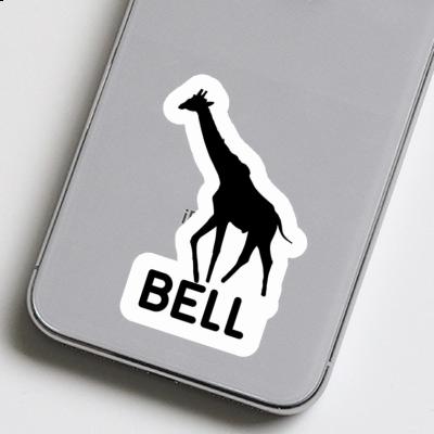 Girafe Autocollant Bell Notebook Image