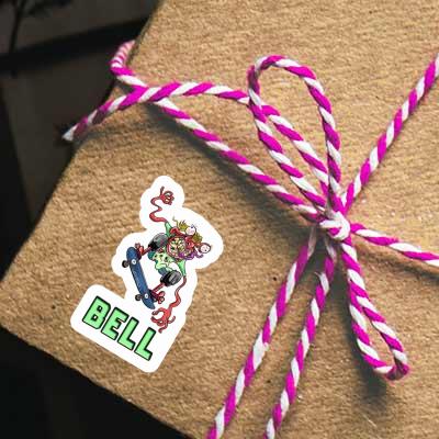 Bell Sticker Skateboarder Bell Sticker Skateboarder Image