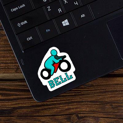 Autocollant Motocycliste Bell Laptop Image