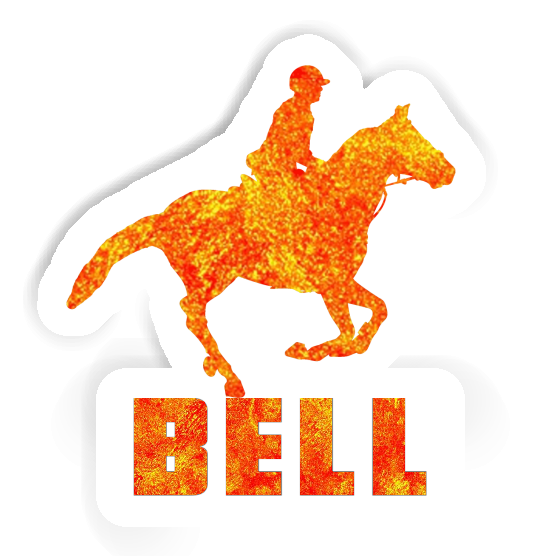 Bell Sticker Horse Rider Notebook Image