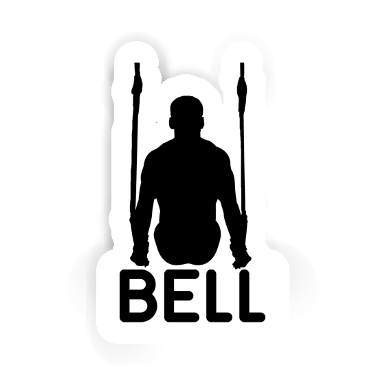 Bell Autocollant Gymnaste aux anneaux Image
