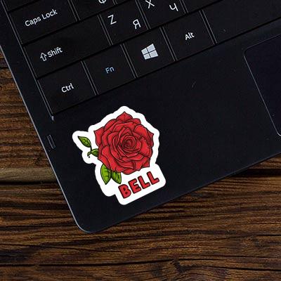 Bell Autocollant Fleur de rose Notebook Bell Autocollant Fleur de rose Notebook Image