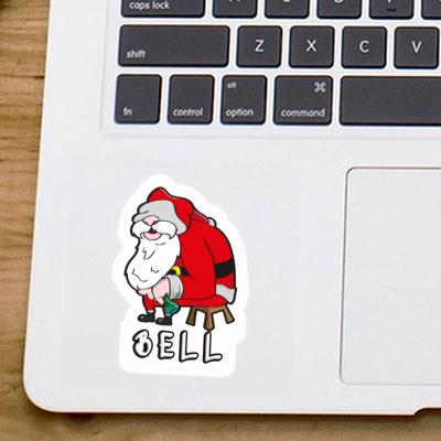 Père Noël Autocollant Bell Notebook Père Noël Autocollant Bell Gift package Image